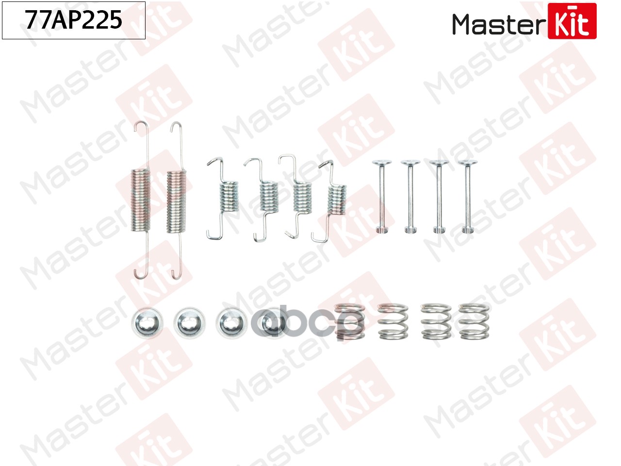 77AP225 Комплект установочный барабанных колодок Toyota COROLLA Verso (ZER_  ZZE12_  R1_) 2004 - 200 MasterKit арт. 77ap225
