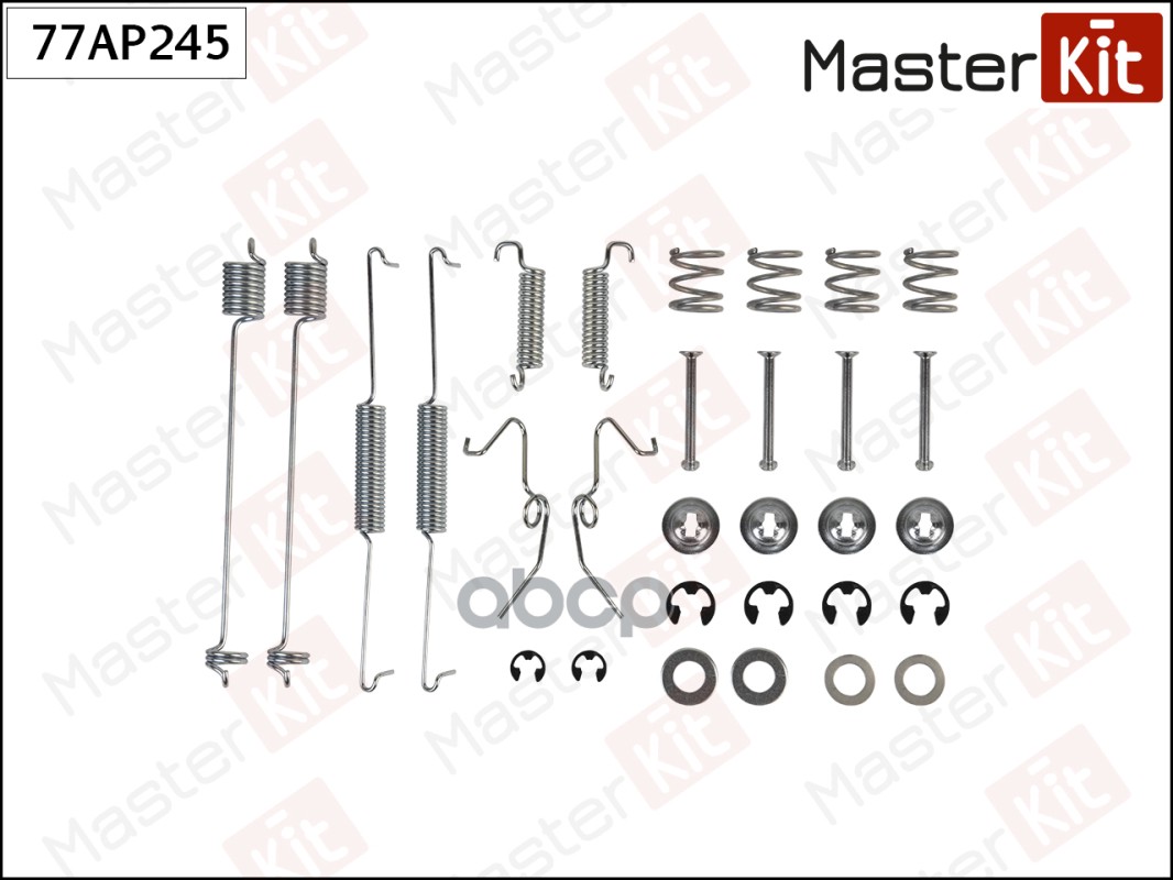 Комплект установочный барабанных колодок Ford TRANSIT  (T_ _) 1985 - 1992 77AP245 MasterKit арт. 77AP245