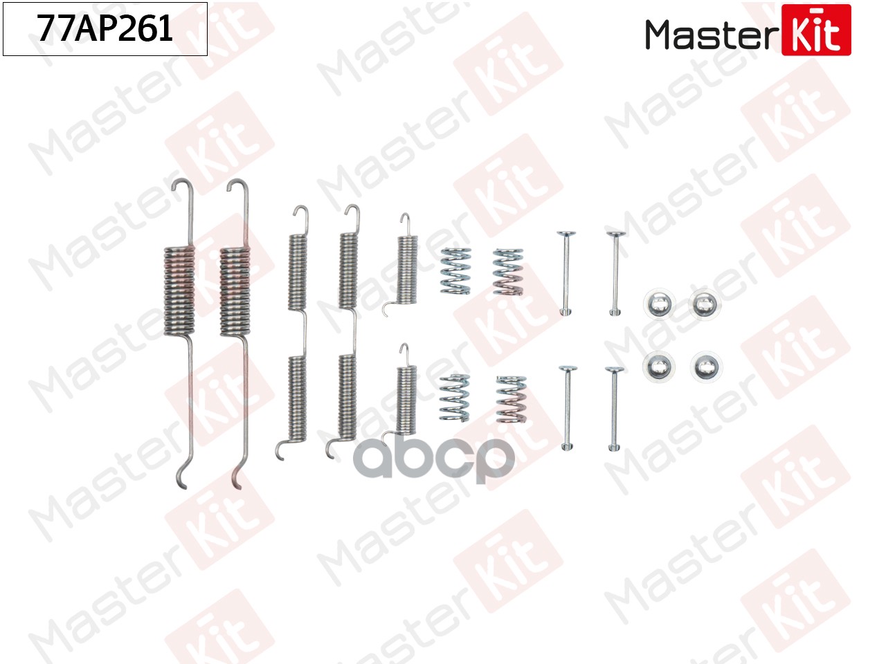 Комплект установочный барабанных колодок Renault TRAFIC Фургон (TXX) 1989 - 2001 MasterKit арт. 77AP261