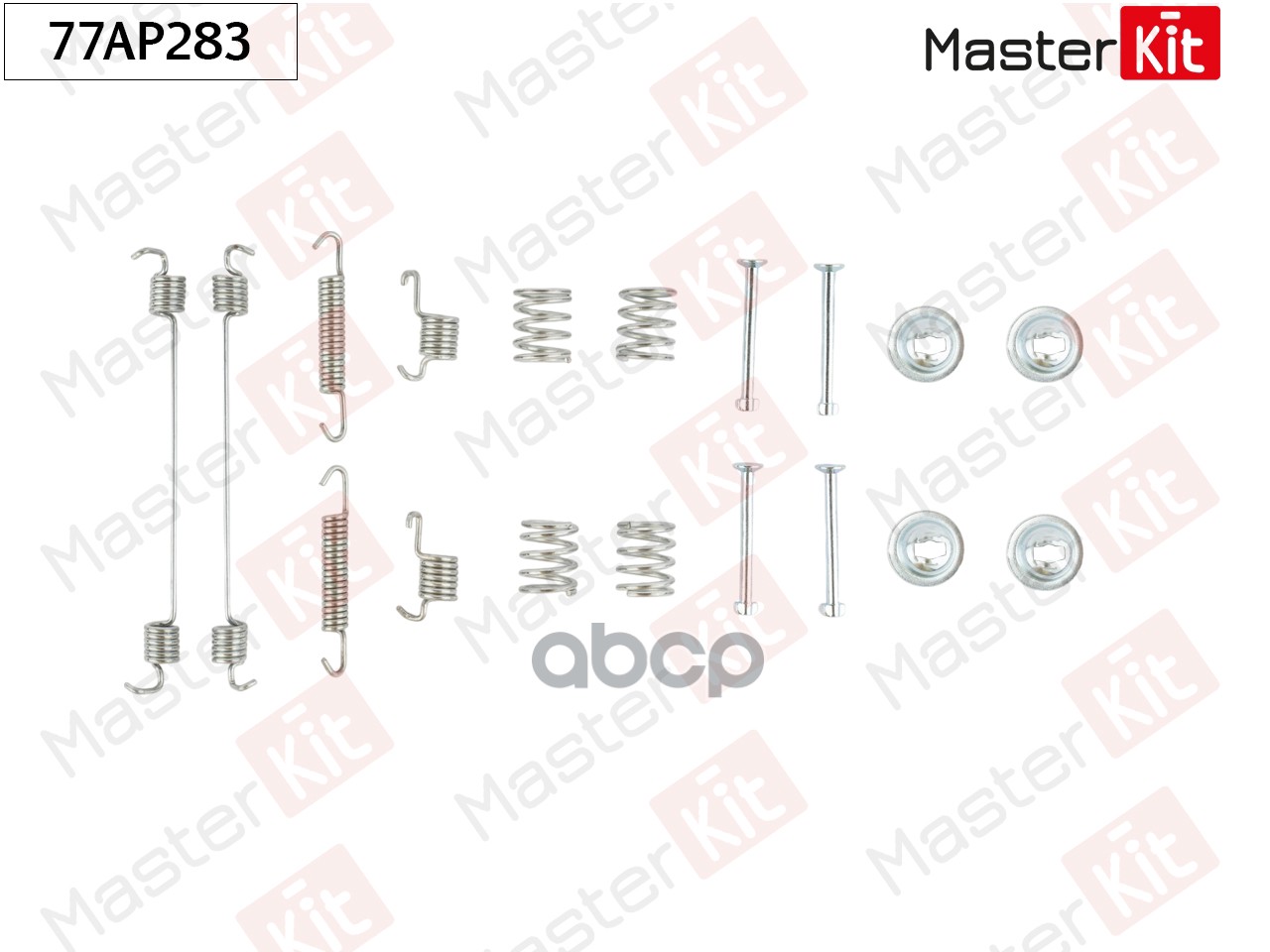 Комплект установочный барабанных колодок Renault KANGOO (KC0/1_) 1997 - Masterkit MasterKit арт. 77AP283