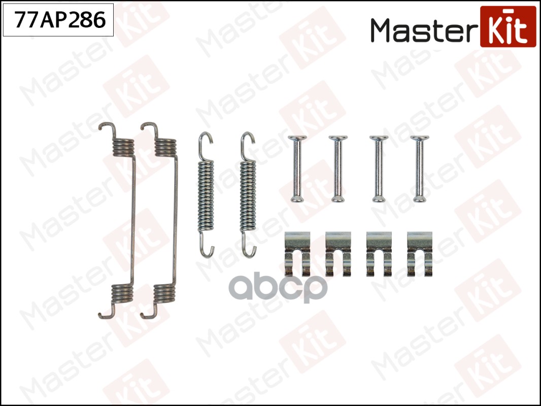 77AP286 Комплект установочный барабанных колодок Fiat PUNTO (188_) 1999 - 2012 MasterKit арт. 77ap286