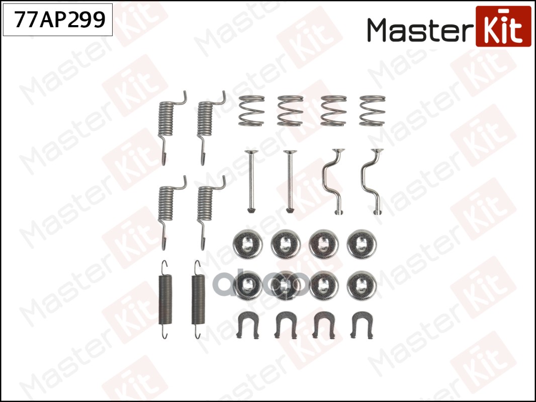 Комплект установочный барабанных колодок Toyota AVENSIS (_T22_) 1997 - 2003 77AP299 MasterKit арт. 77AP299