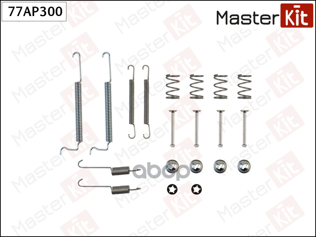 Комплект установочный барабанных колодок Opel VECTRA A (J89) 1988 - 1995 MasterKit арт. 77AP300