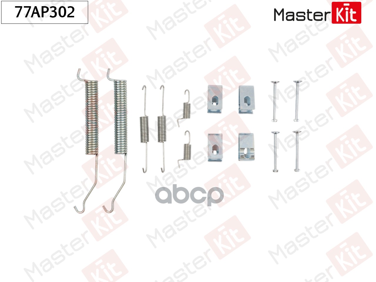77AP302 Комплект установочный барабанных колодок Mazda B-SERIE (UN) 1998 - 2006 MasterKit арт. 77ap302