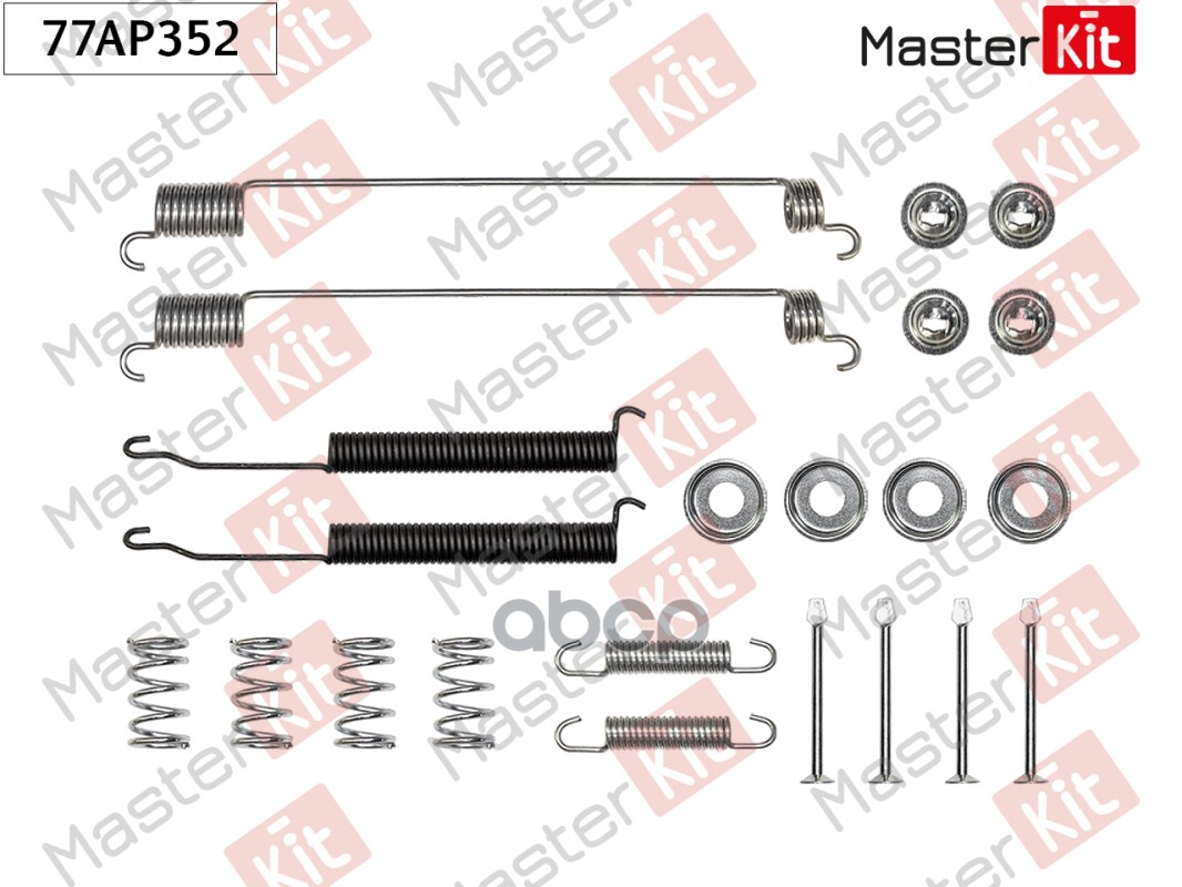 77AP352 Комплект установочный барабанных колодок Nissan PICK UP (D22) 1997 - MasterKit арт. 77ap352