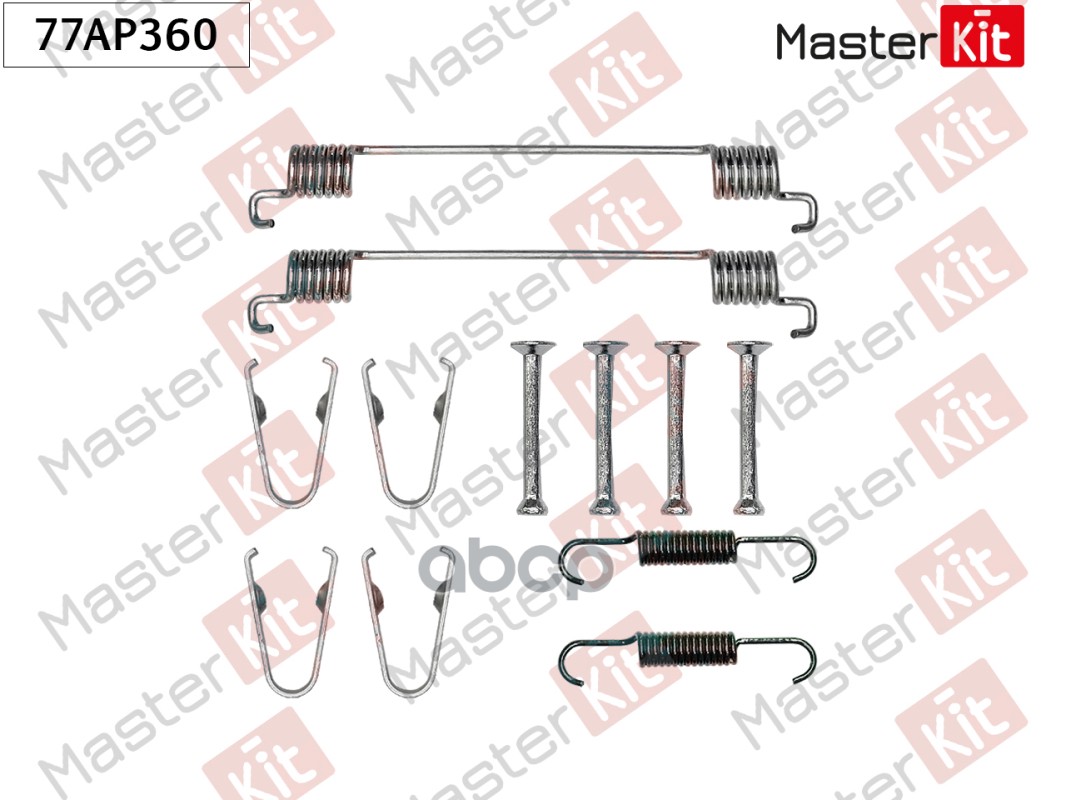 Комплект установочный барабанных колодок Volkswagen POLO (AW1, BZ1) 2017 - Masterkit MasterKit арт. 77AP360