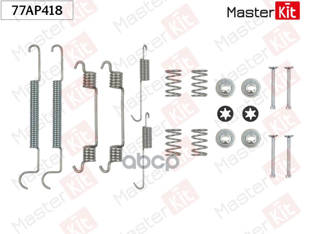Комплект установочный барабанных колодок Daewoo REZZO (U100) 2000 - MasterKit арт. 77AP418