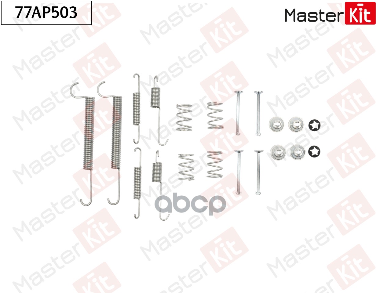 Комплект установочный барабанных колодок Daewoo ESPERO (KLEJ) 1991 - 1999 MasterKit арт. 77AP503