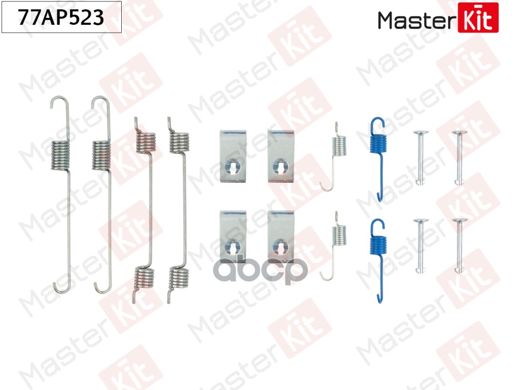 Комплект установочный барабанных колодок Mazda 323 S V (BA) 1992 - 2003 77AP523 MasterKit арт. 77AP523