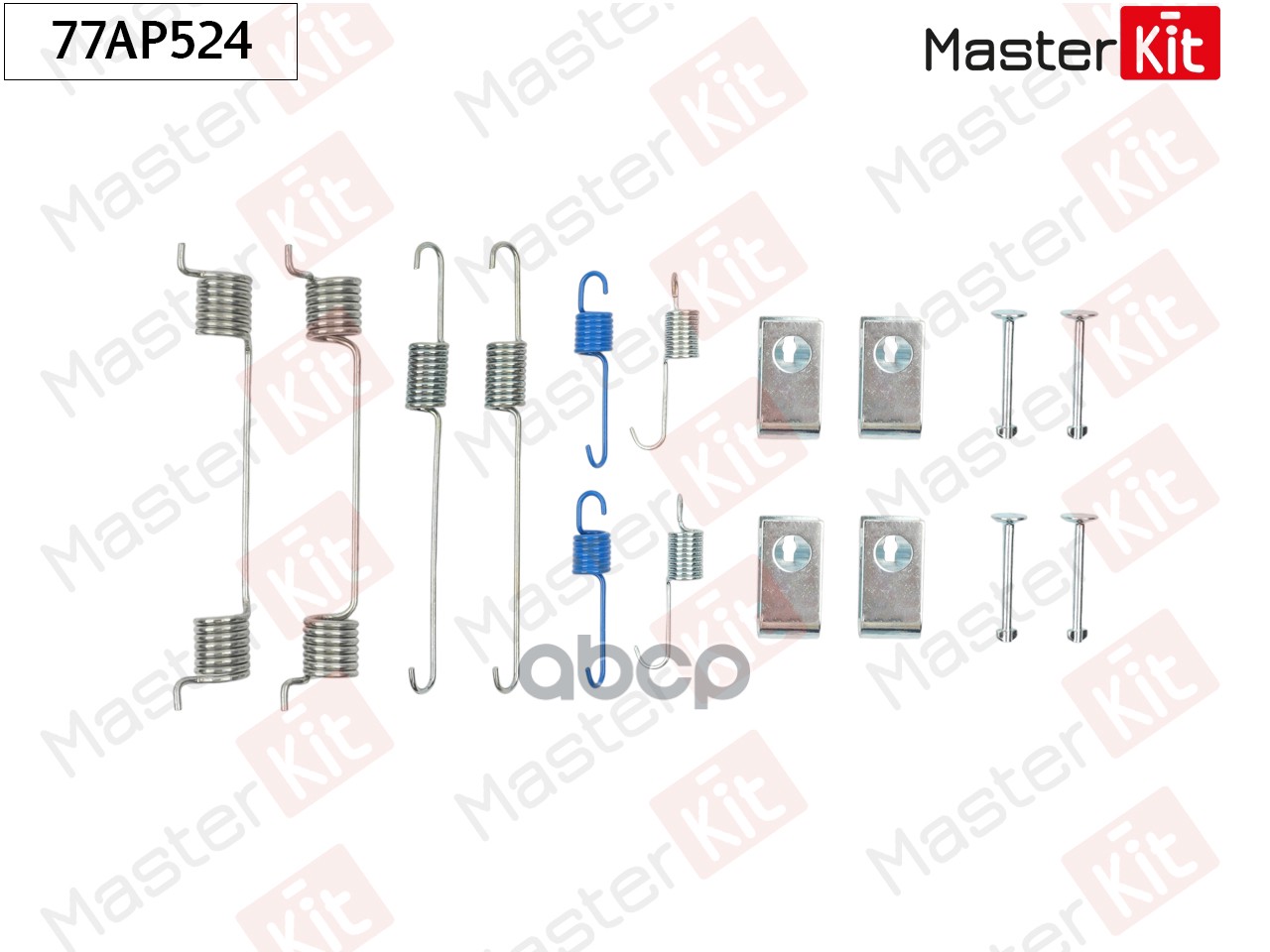 Комплект установочный барабанных колодок Mazda 121 III (JASM, JBSM) 1996 - 2003 MasterKit арт. 77AP524