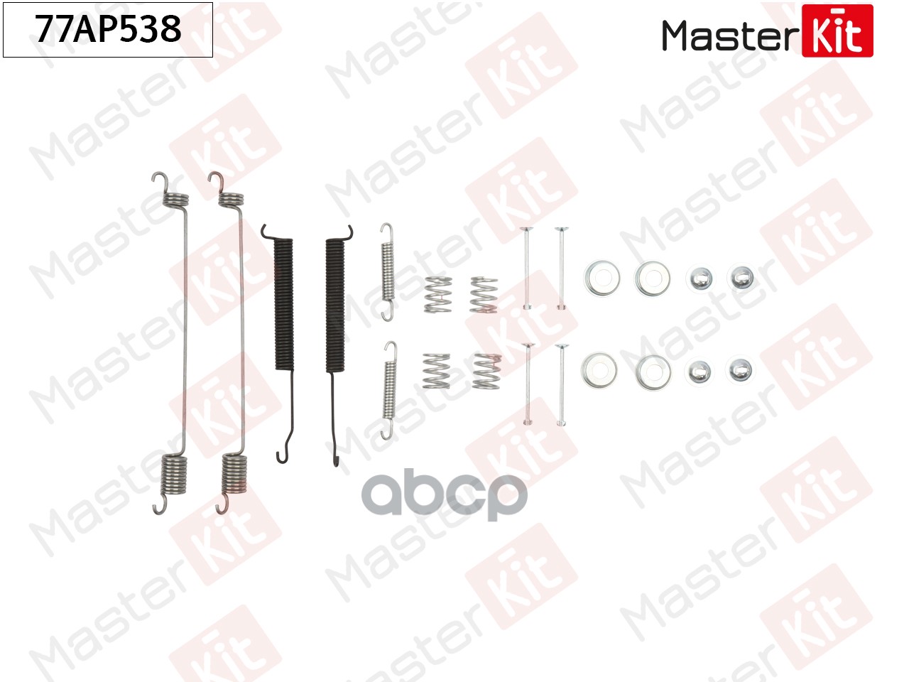Комплект установочный барабанных колодок Nissan PATROL III/2 (W260) 1988 - 1998 MasterKit арт. 77AP538