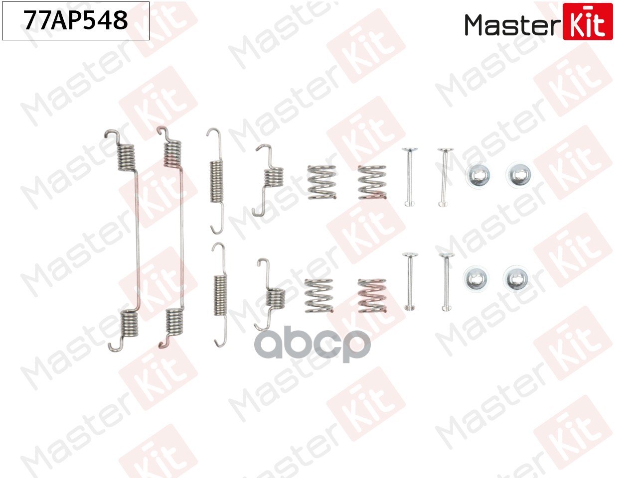 Комплект установочный барабанных колодок Smart FORTWO (451) 2007 - MasterKit арт. 77AP548
