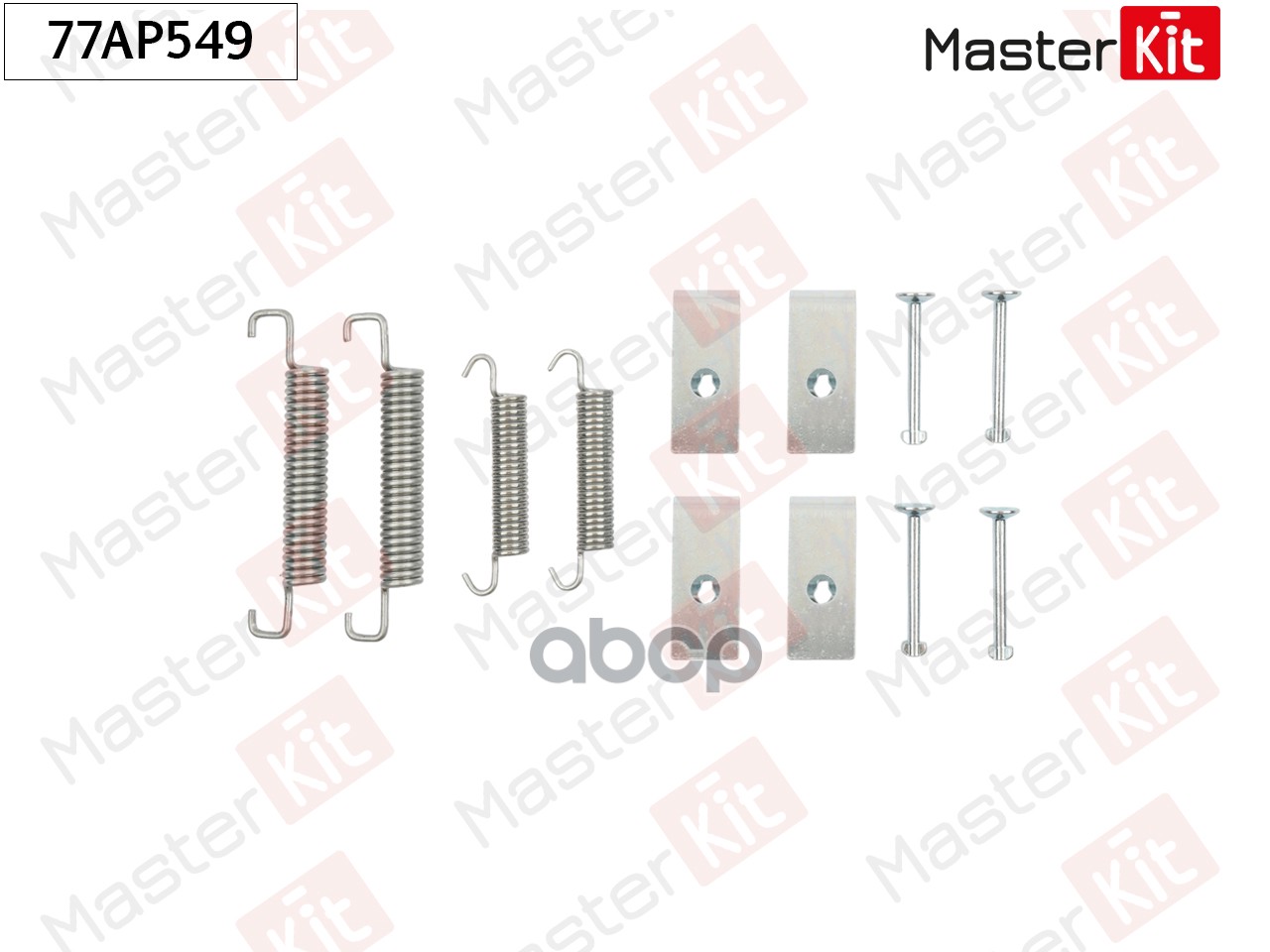 Комплект установочный барабанных колодок Chrysler PT CRUISER (PT_) 2000 - 2010 77AP549 MasterKit арт. 77AP549