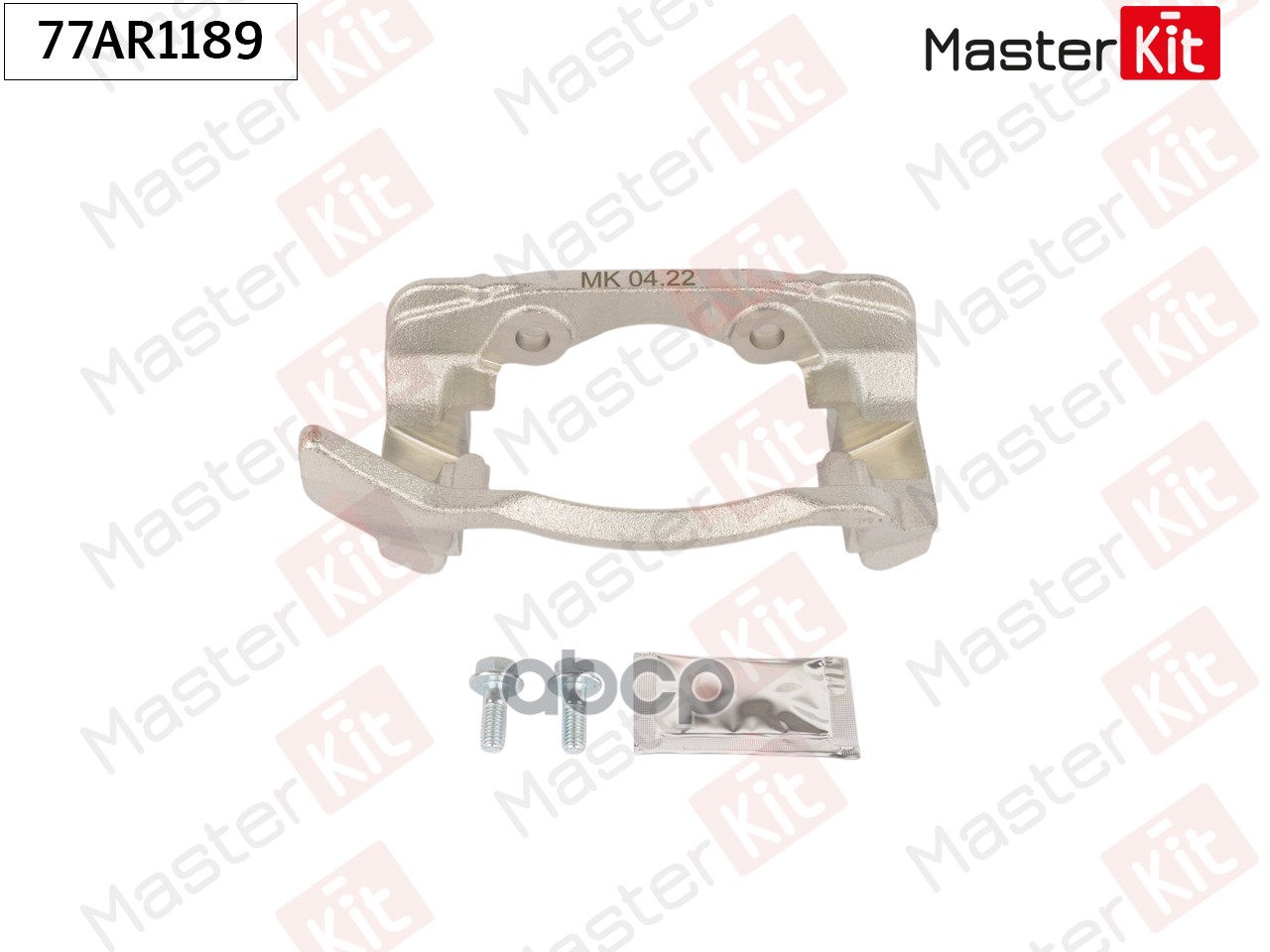 Скоба тормозного суппорта пер. прав. PEUGEOT 406 (8B) 1995-2005 MasterKit арт. 77AR1189