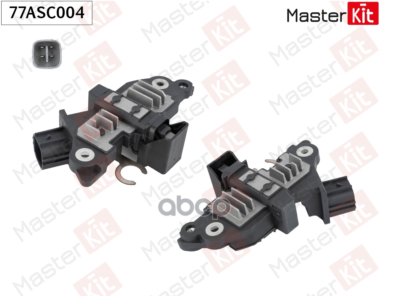 77ASC004 Регулятор напряжения генератора TOYOTA AVENSIS 00-08 MasterKit арт. 77asc004