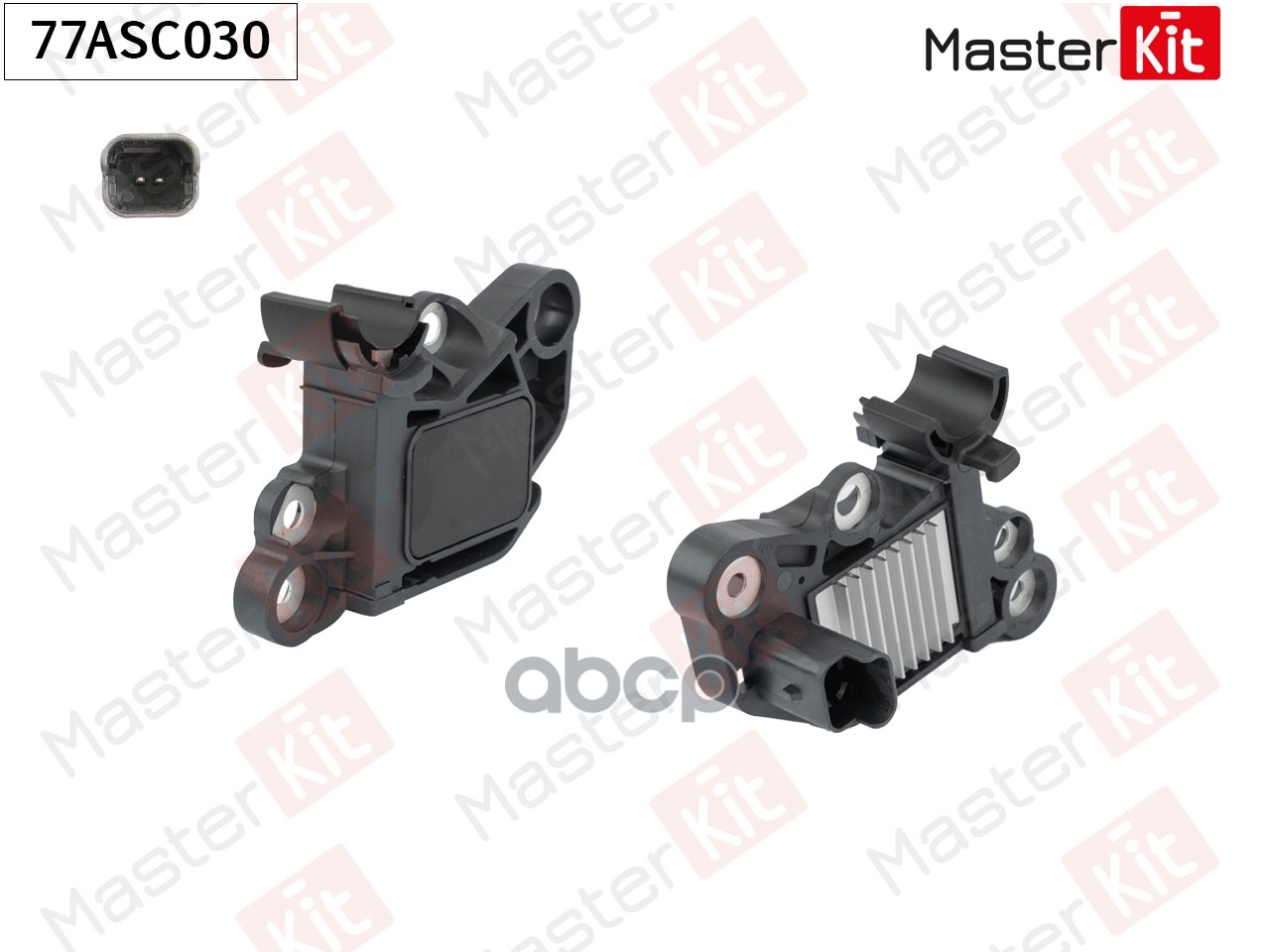 Регулятор напряжения генератора Renault Duster(HS_),Sandero II 11-,Lada Largus(R90) 12- MasterKit арт. 77ASC030
