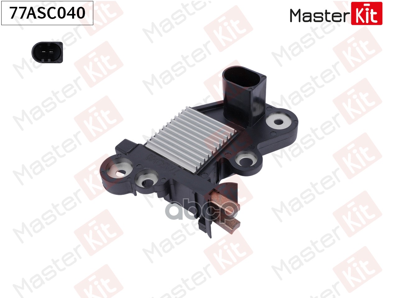 Регулятор напряжения генератора VW Jetta IV(162,163,AV3,AV2) 09-,Iveco Daily VI 14- MasterKit арт. 77ASC040