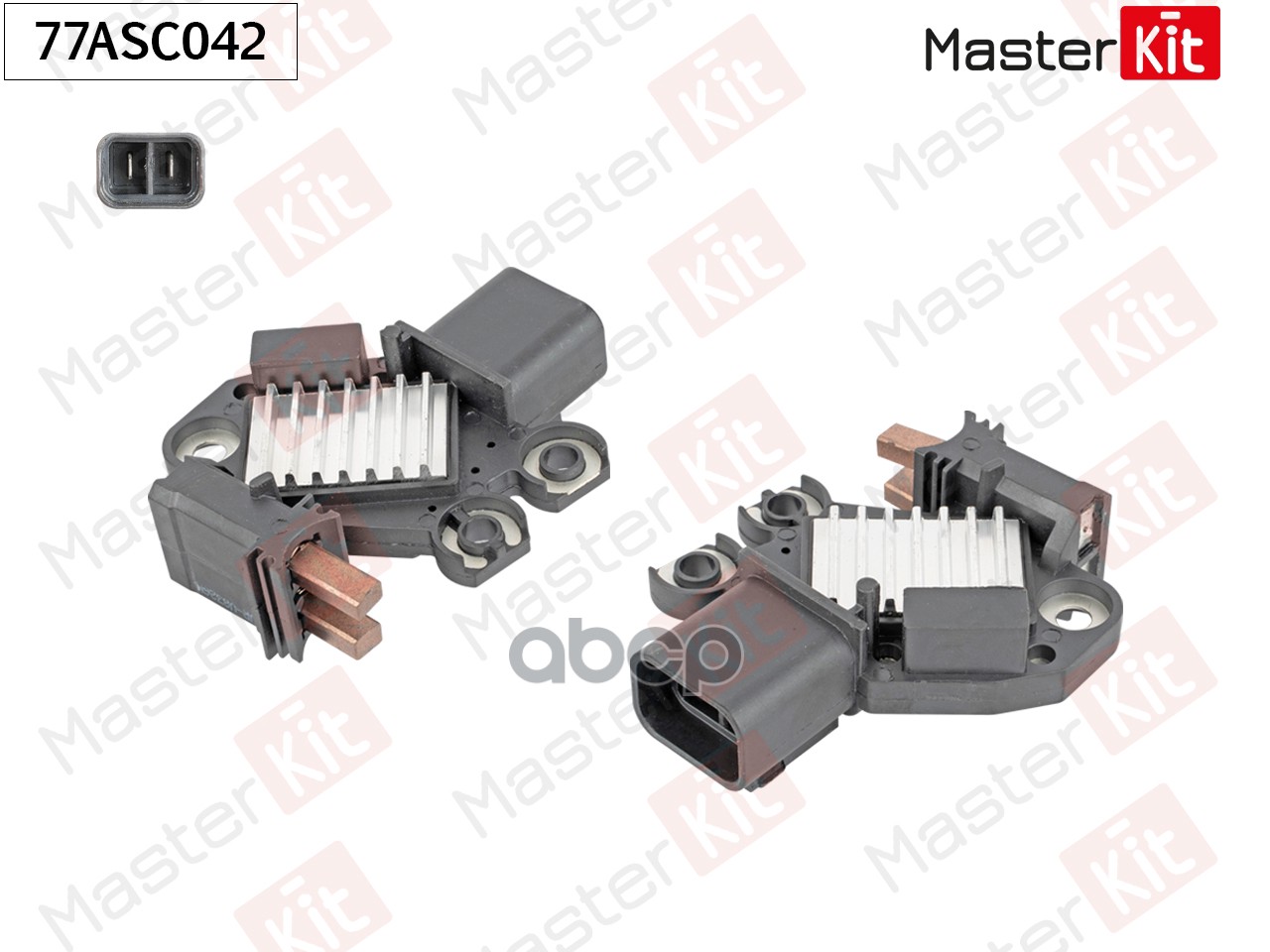 Регулятор напряжения генератора Hyundai Elantra(MD),i30(FD) 07-,Kia Ceed(ED),Soul(AM) 06- MasterKit арт. 77ASC042