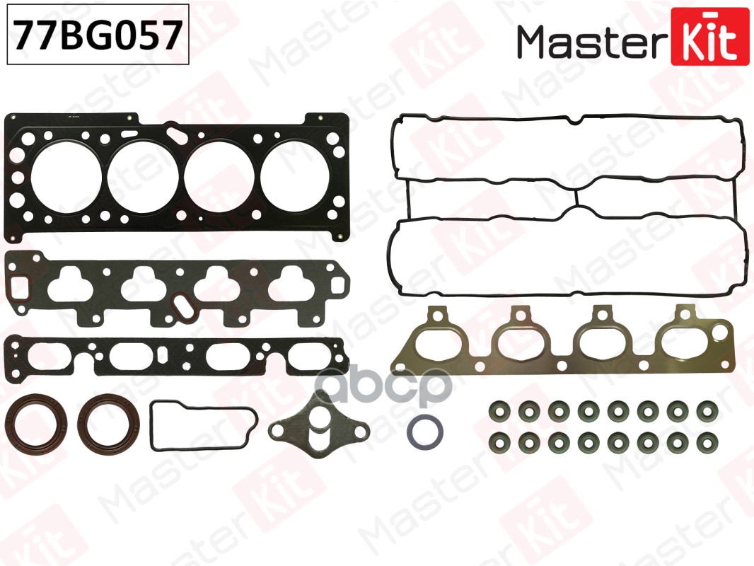 77BG057 Верхний комплект прокладок ГБЦ Opel VECTRA/ASTRA 1.6Y16XE/Z16XE 95- MasterKit арт. 77bg057