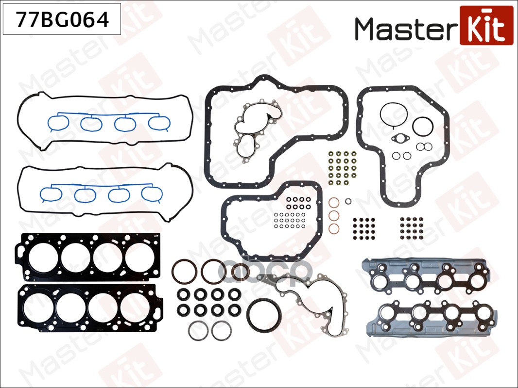 Комплект прокладок ДВС(полный) TOYOTA LAND CRUISER 200 2UZFE 07- Masterkit 77BG064 MasterKit арт. 77BG064