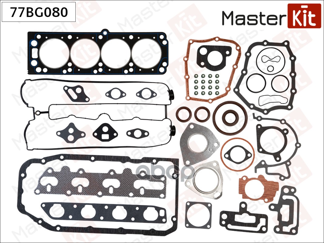 77BG080 Набор прокладок верхний DAEWOO Leganza/Nubira 2.0 T20SED/C20SED MasterKit арт. 77bg080