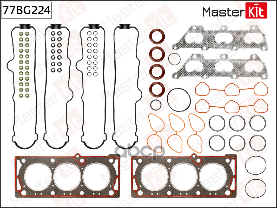 Комплект прокладок ГБЦ OPEL X25XE MasterKit арт. 77BG224