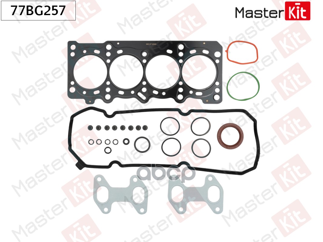Комплект прокладок ГБЦ FIAT 169A4, 199A7 MasterKit арт. 77BG257