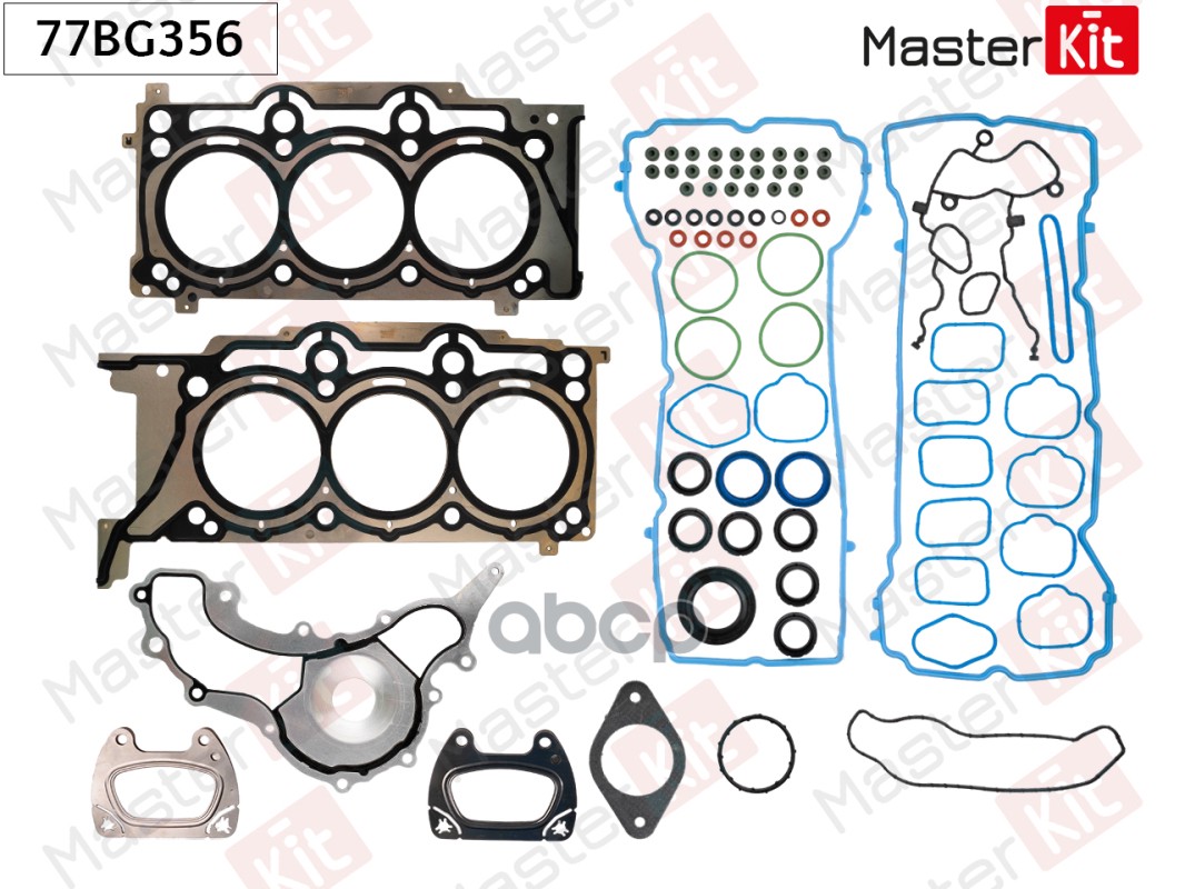 Комплект прокладок ГБЦ Jeep GRAND CHEROKEE IV (WK, WK2) ERB 77BG356 MasterKit арт. 77BG356
