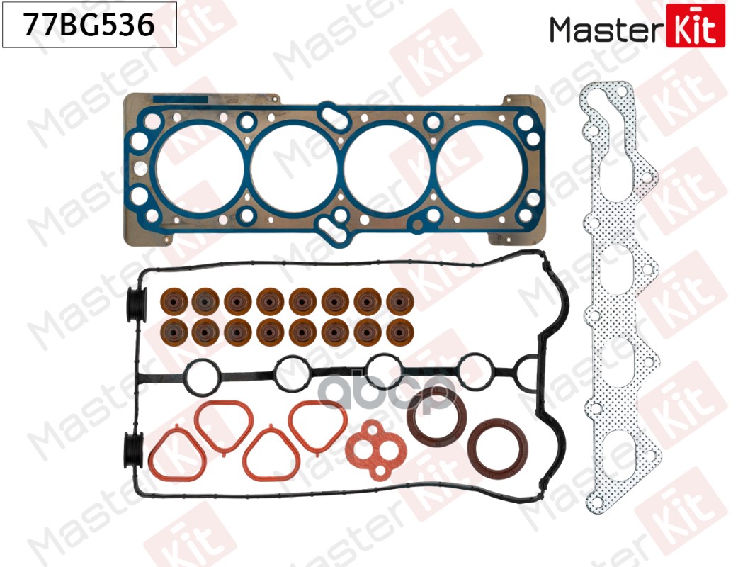 Комплект прокладок ГБЦ Chevrolet AVEO (T300) LXT MasterKit арт. 77BG536