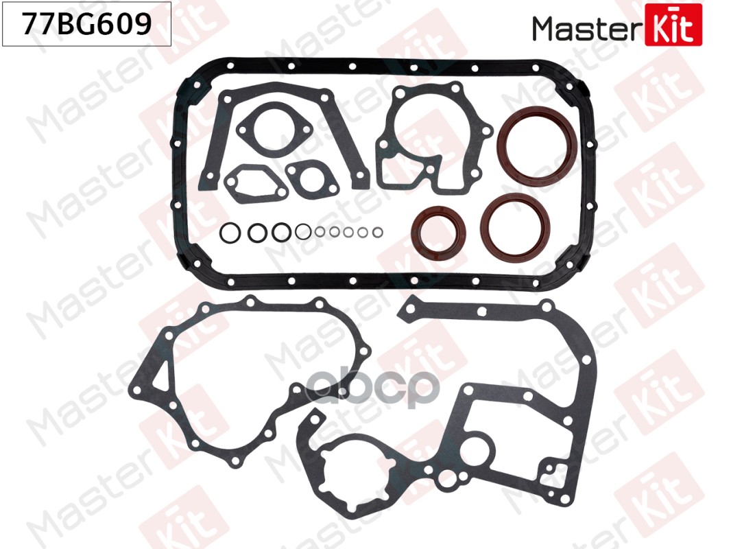 Комплект прокладок, блок-картер двигателя Ford TRANSIT (T_ _) 4AB MasterKit арт. 77BG609