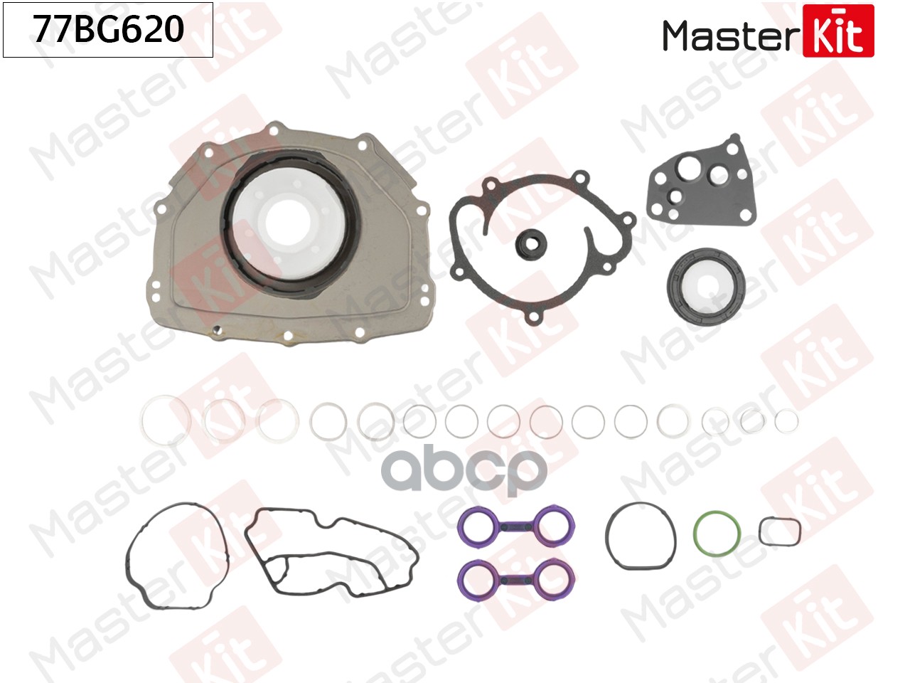 Комплект прокладок, блок-картер двигателя Jeep GRAND CHEROKEE III (WH, WK) EXL MasterKit арт. 77BG620