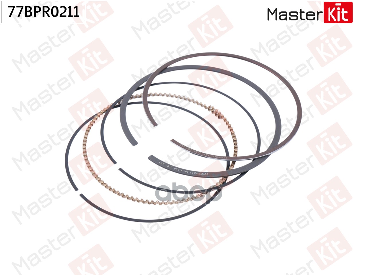 Кольца поршневые (к-т на 1 поршень) (STD) Hyundai/Kia G4NA 77BPR0211 MasterKit арт. 77BPR0211