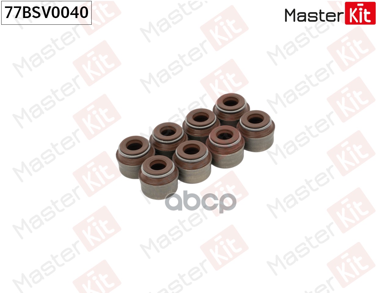 77BSV0040 Колпачок маслосъемный (упак 8 шт) Skoda RAPID (NH3)/VW POLO (6R1, 6C1) 2009 - CBZA/CBZC/CB MasterKit арт. 77BSV0040