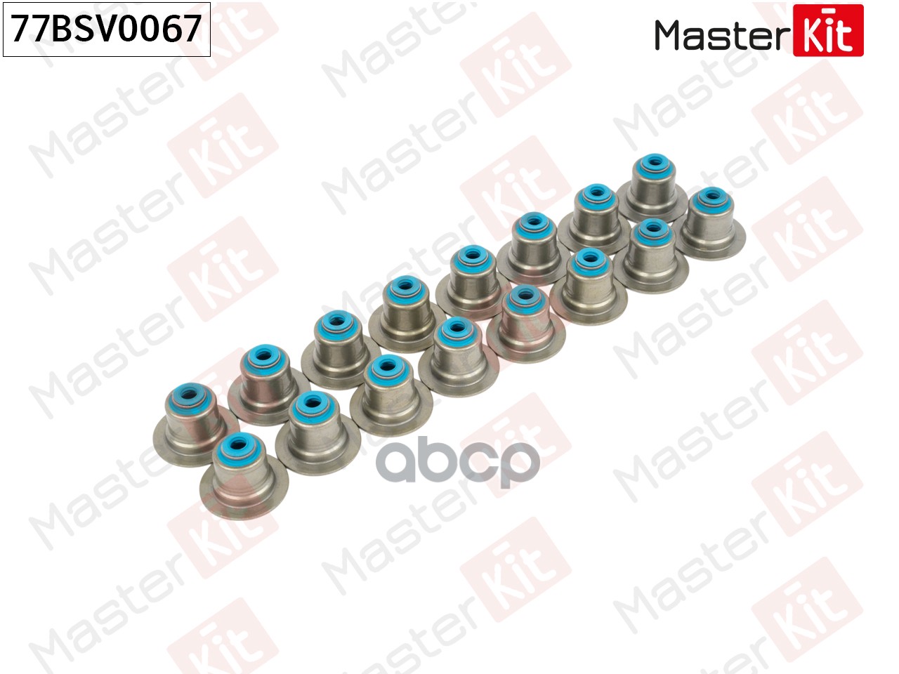 Колпачок маслосъемный (упак 16 шт) Ford FOCUS III/Mazda 3 (BM, BN)/6 (GH) 2007 - MGDA/Z6Y3 77BSV0067 MasterKit арт. 77BSV0067