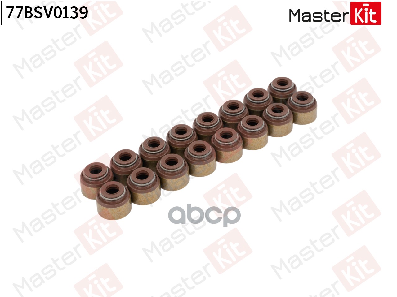 Колпачок маслосъемный (упак 16 шт) Honda ACCORD IX (CR)/CIVIC IX (FK) 2012 - K24Z3/L13Z4/R 77BSV0139 MasterKit арт. 77BSV0139