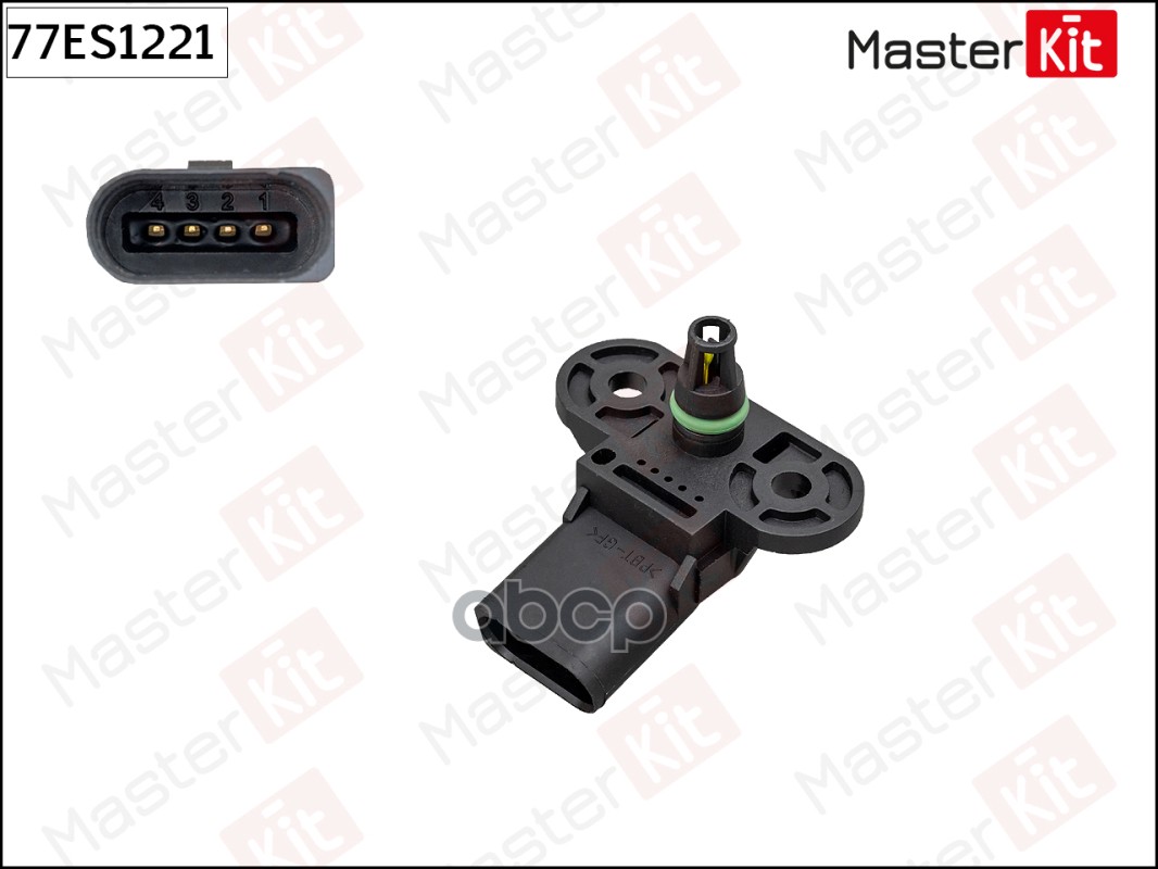 Датчик, давление во впускном газопроводе VW GOLF/PASSAT 1.6 77ES1221 MasterKit арт. 77ES1221