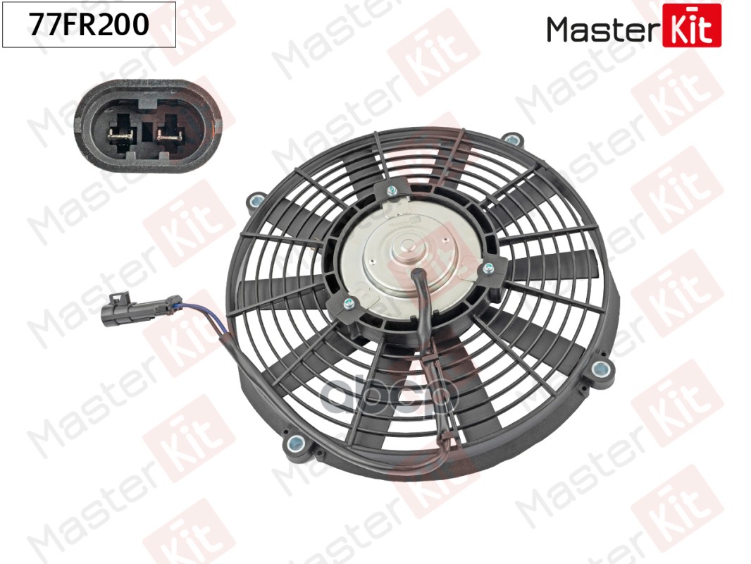 Вентилятор охлаждения радиатора LADA PRIORA (2170, 2171, 2172)/KALINA (1117, 1119) 2004 - 77FR200 MasterKit арт. 77FR200