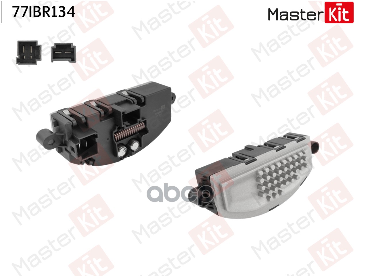 Резистор вентилятора Audi A3 (8V1, 8VK)/Skoda OCTAVIA III (5E3, NL3, NR3) 2012 - 77IBR134 MasterKit арт. 77IBR134