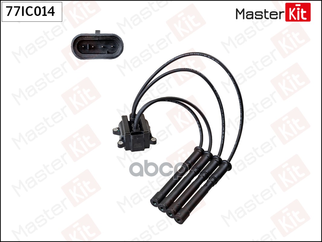 77IC014 Катушка зажигания RENAULT CLIO II  KANGOO 1.2 MasterKit арт. 77ic014