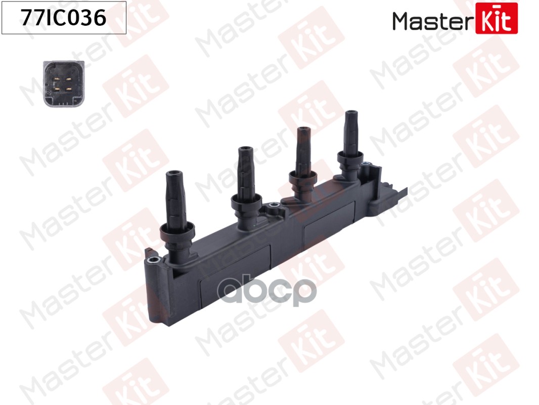 Катушка зажигания Citroen C5 II(RC_) 04-,Peugeot 206,307,406,407 95- MasterKit арт. 77IC036