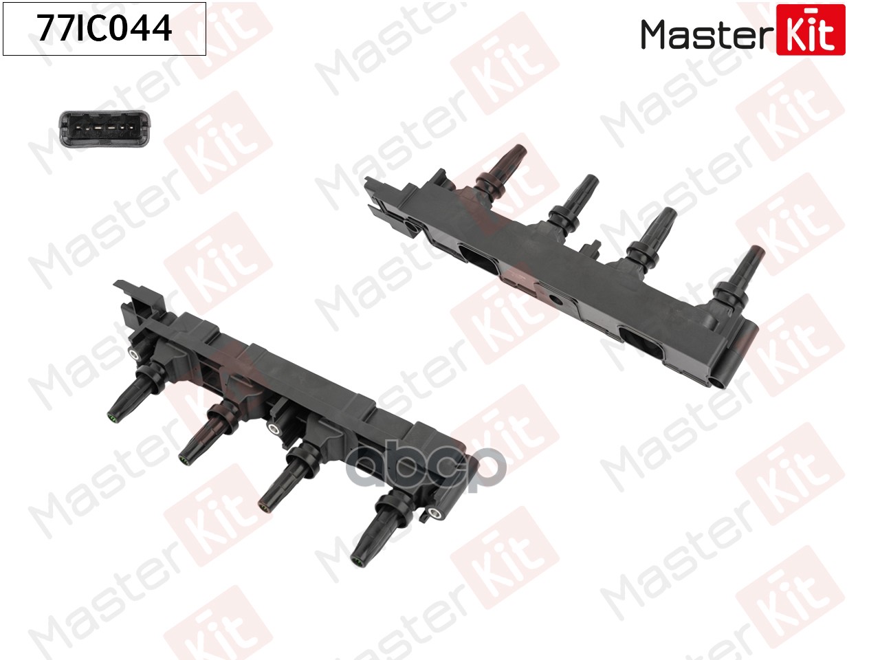 Катушка зажигания Citroen C4,C8(EA_,EB_) 02-,Peugeot 206,307,406,407,607(9D,9U) 95- MasterKit арт. 77IC044