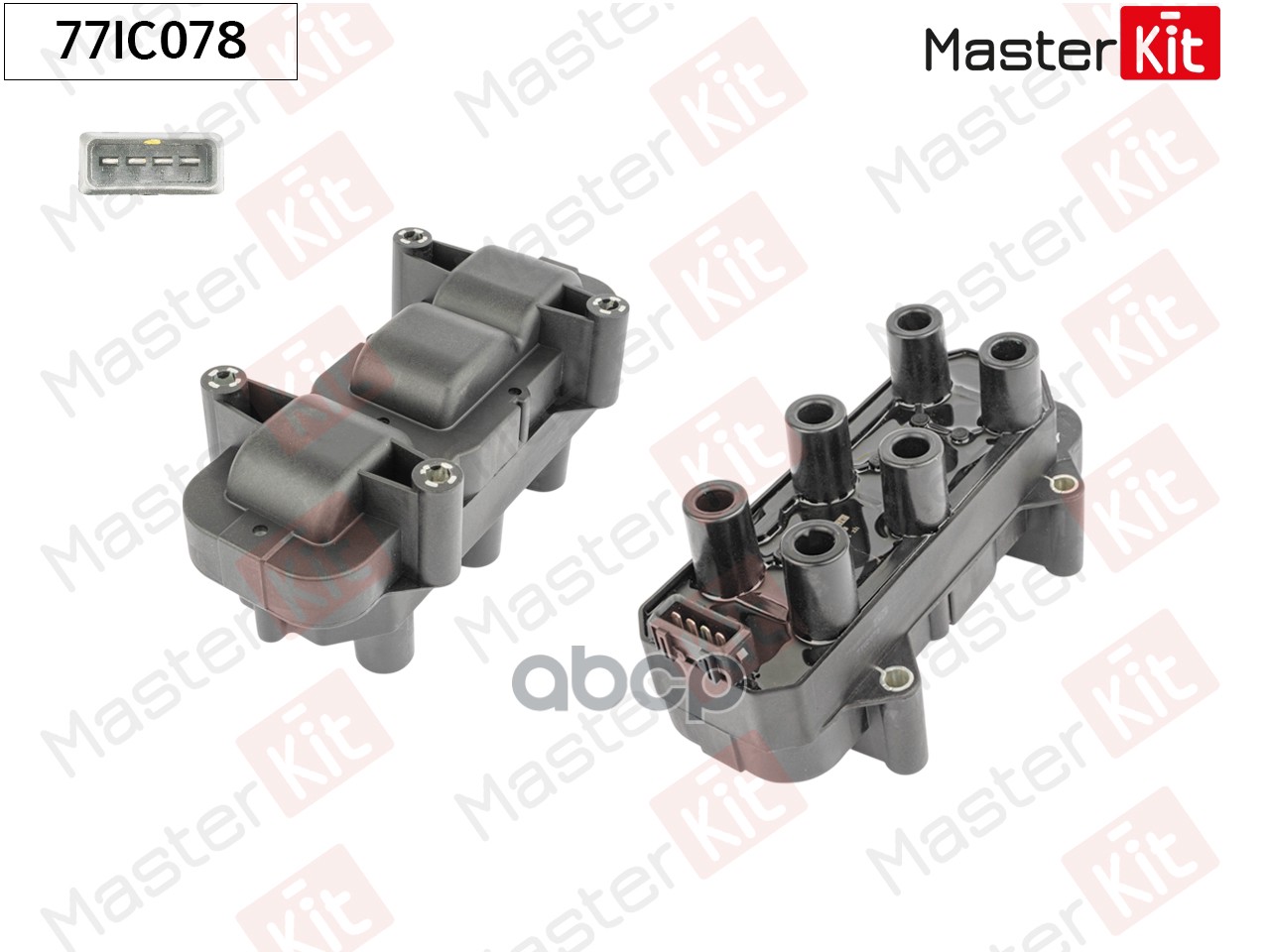 Катушка зажигания Opel Omega B(V94),Vectra B(J96) 94-03 MasterKit арт. 77IC078