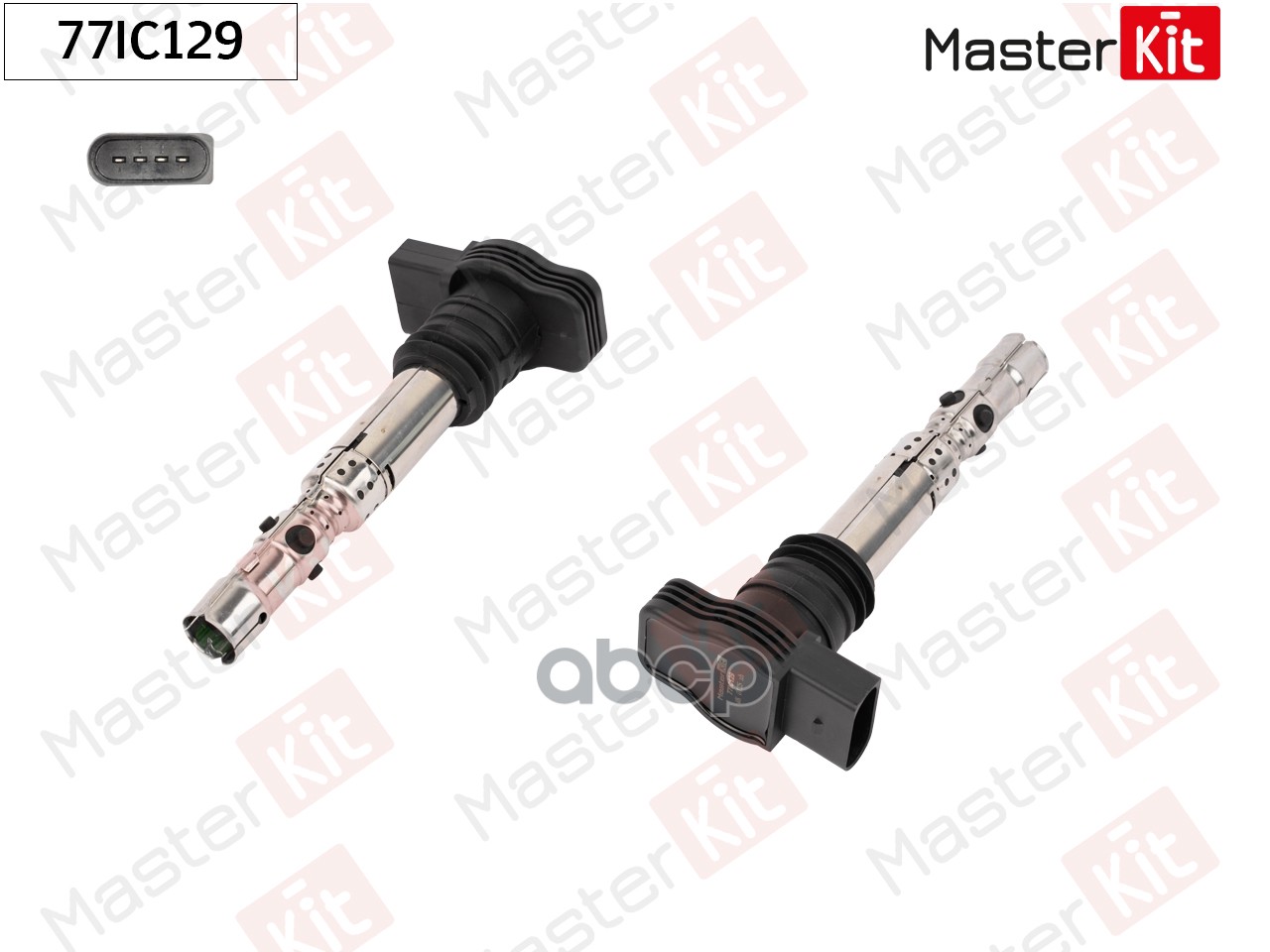 Катушка зажигания Audi A4(8EC,B7),A6(4F2,C6),A8(4E2,4E8) 02-11 MasterKit арт. 77IC129