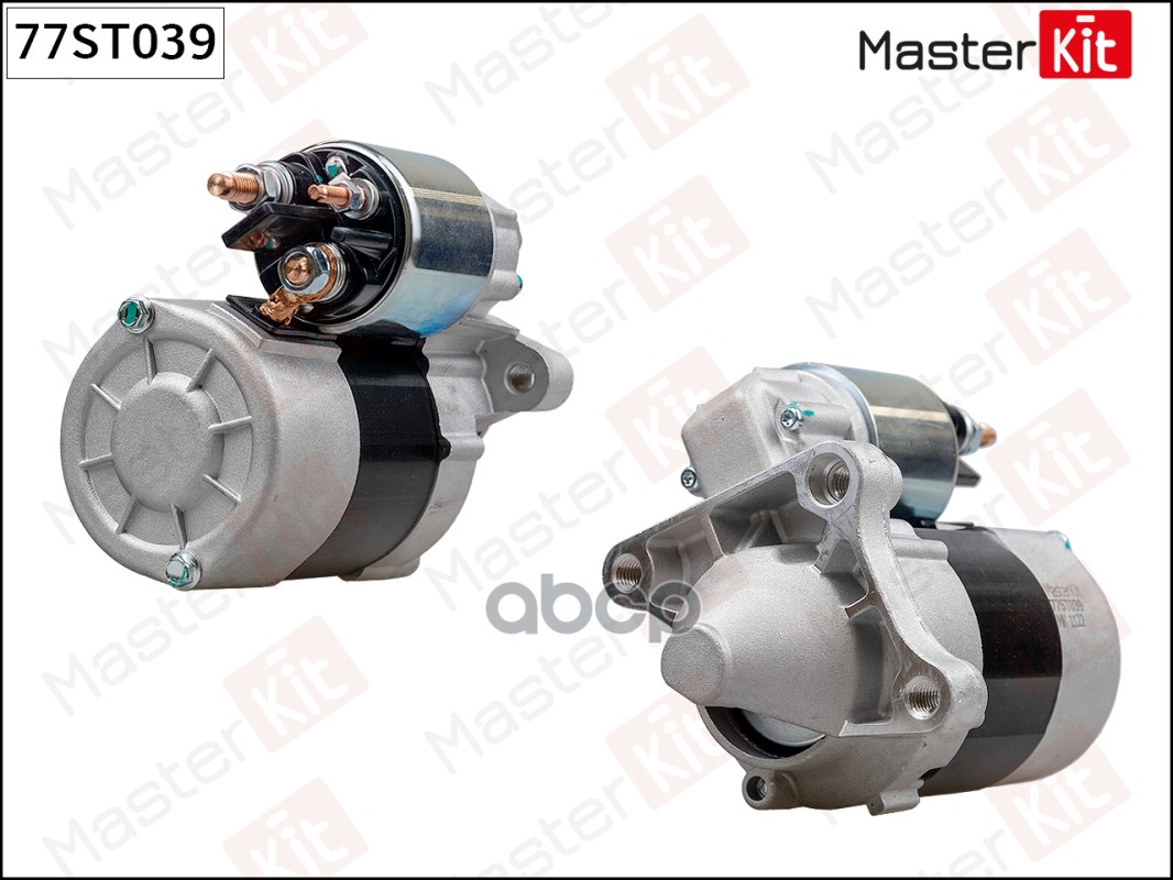 Стартер Renault Fluence(L3_),Logan I(LS_),Megane III,Scenic II(JM0/1_) 03- (0,85kW) MasterKit арт. 77ST039