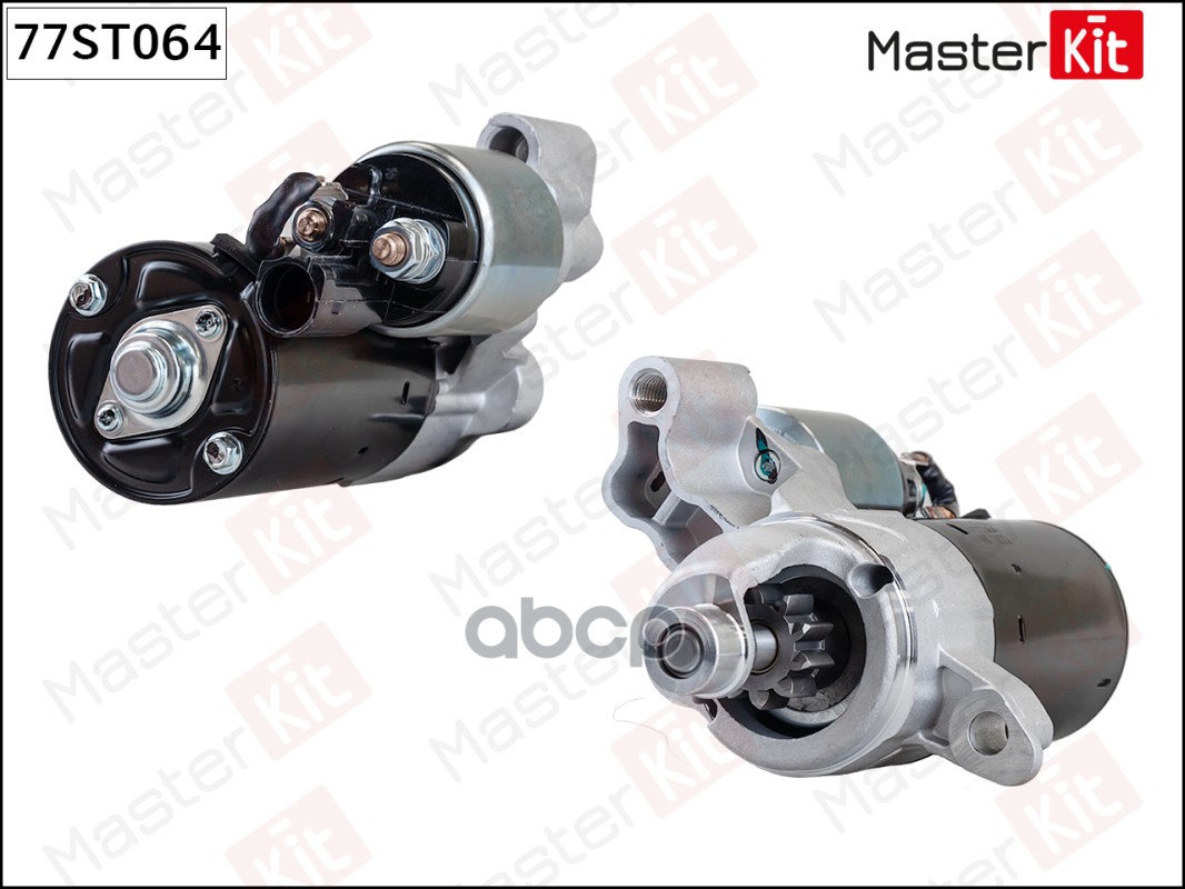 Стартер Audi A4(8K2,B8),A5(8T3),A6(4G2,4GC,C7),Q5(8RB) 07- (1,1kW) MasterKit арт. 77ST064