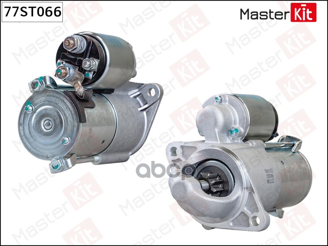 77ST066 Стартер OPEL ASTRA H/J 1.6/1.8 (1.1kw) MasterKit арт. 77st066