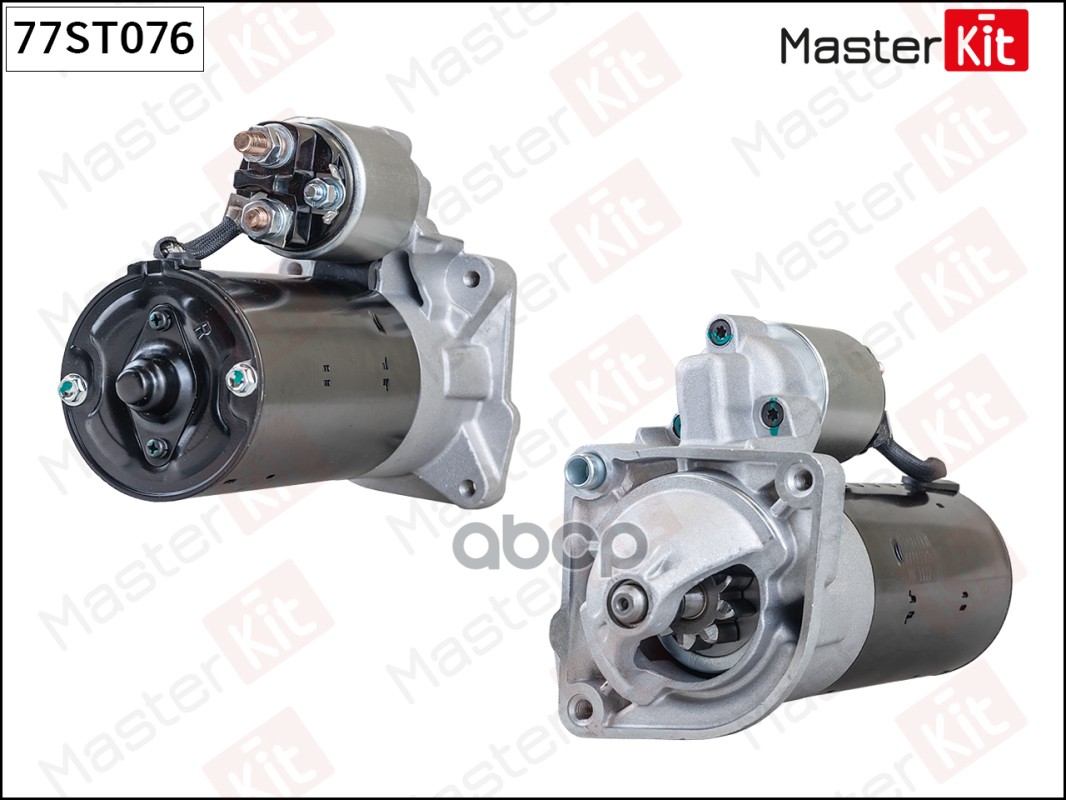 77ST076 Стартер PEUGEOT BOXER 02-> (2.5kw) MasterKit арт. 77st076