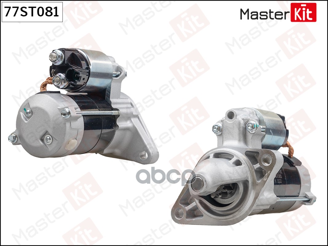 77ST081 Стартер TOYOTA AURIS/RAV IV (1kw) MasterKit арт. 77st081