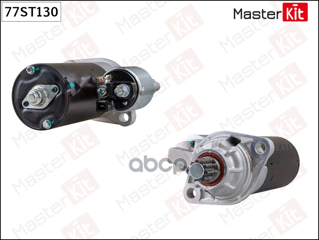 Стартер Audi A3(8L1) 96-06,Skoda Octavia I(1U2) 96-10,VW Bora(1J2),Polo(9N_) 98-13 (2,0kW) MasterKit арт. 77ST130