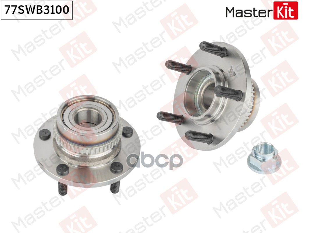 Ступица в сборе с подшипником зад. Hyundai TUCSON (JM)/Kia SPORTAGE (JE_, KM_) 2004 - 77SWB3100 MasterKit арт. 77SWB3100